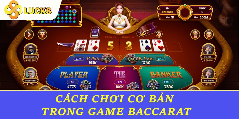 Cách chơi cơ bản trong game Baccarat